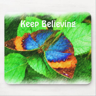 Butterfly Believe Inspirerend Muismat