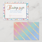 Butterfly Belly Bump Guess Game Kaarten (Voorkant / Achterkant)