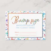 Butterfly Belly Bump Guess Game Kaarten (Voorkant)