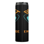 Butterfly benadrukt positieve energie-invloed thermosbeker (Achterkant)