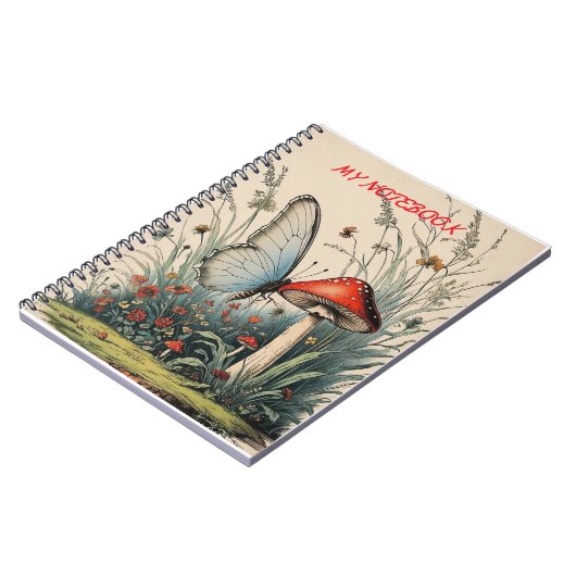 Butterfly Beneath the Bloom Notitieboek (Linkerzijde)