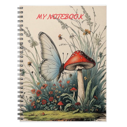 Butterfly Beneath the Bloom Notitieboek (Voorkant)