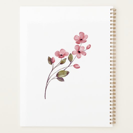 "Butterfly Beneath the Bloom" Planner (Achterkant)