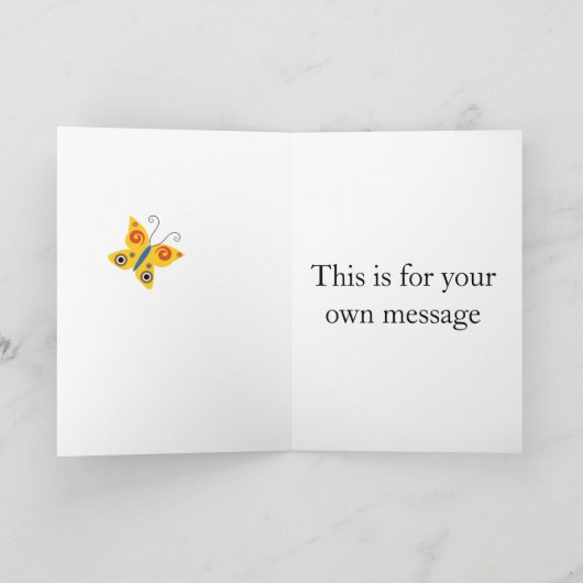 Butterfly bewerkbare kaart (Binnen)