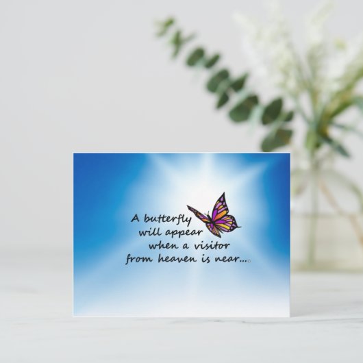 Butterfly, Bezoeker uit de Hemel Briefkaart (Staand voorkant)