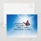 Butterfly, Bezoeker uit de Hemel Briefkaart (Voorkant / Achterkant)