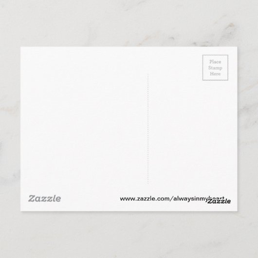 Butterfly, Bezoeker uit de Hemel Briefkaart (Achterkant)