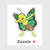 Butterfly bij Hip Hop Dance Dab Sticker (Vel)