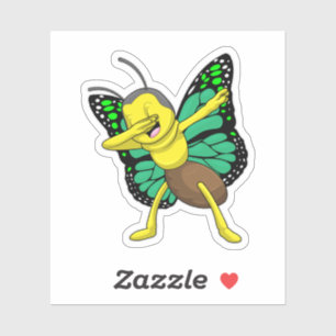 Butterfly bij Hip Hop Dance Dab Sticker