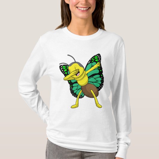 Butterfly bij Hip Hop Dance Dab T-shirt (Voorkant)