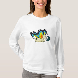 Butterfly bij lezen van boek t-shirt