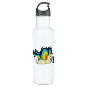 Butterfly bij lezen van boek waterfles  (Voorkant)