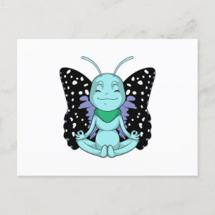 Butterfly bij Yoga Stretching Legs Briefkaart