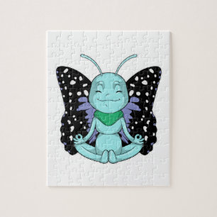 Butterfly bij Yoga Stretching Legs Legpuzzel