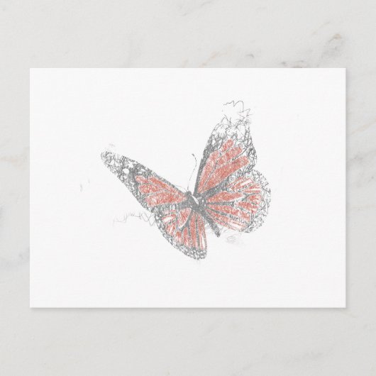 Butterfly (Biro) Briefkaart (Voorkant)