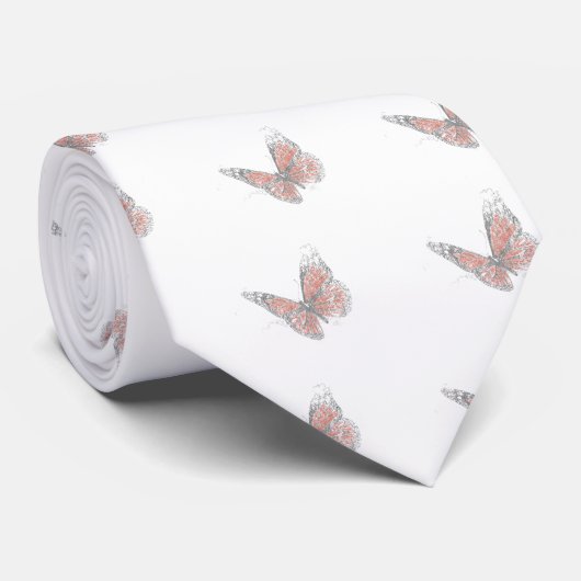 Butterfly (Biro) Stropdas (Opgerold)