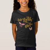 Butterfly Birthday Girl Shirt (Voorkant)