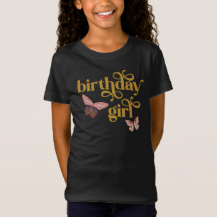 Butterfly Birthday Girl Shirt