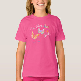 Butterfly Birthday Girl T-shirt