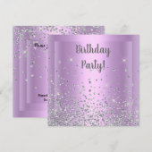 BUTTERFLY BIRTHDAY INVITATIE KAART (Voorkant / Achterkant)