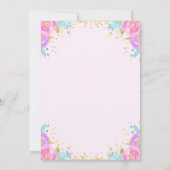 Butterfly Birthday Invitation Butterfly Kaart (Achterkant)