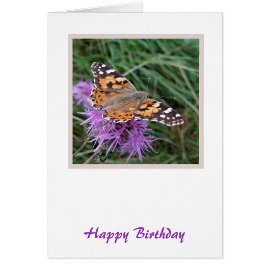 Butterfly Birthday-kaart (Voorkant)