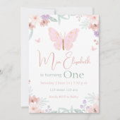 Butterfly Birthday Kaart (Voorkant)