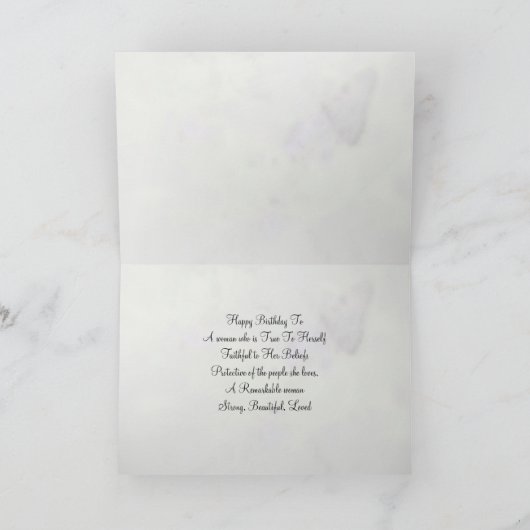 Butterfly Birthday Kaart - Golfvriendin (Binnen)