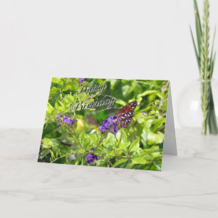 Butterfly Birthday Kaart - Golfvriendin