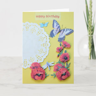 Butterfly Birthday-kaart Kaart