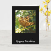 Butterfly Birthday-kaart Kaart (Gele Bloem)