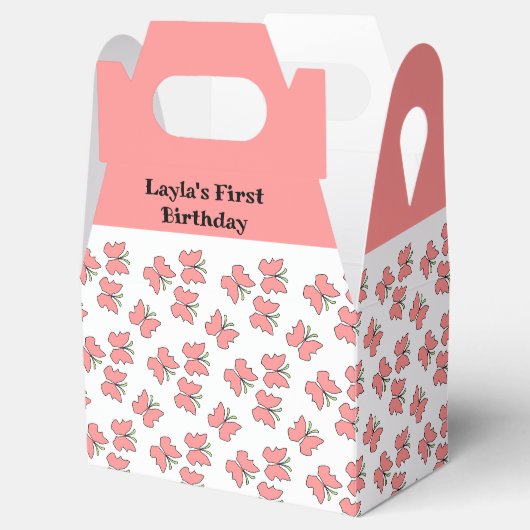 Butterfly Birthday Party Bedankdoosjes (Geopend)