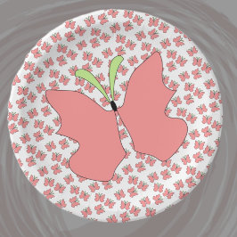 Butterfly Birthday Party Papieren Bordje