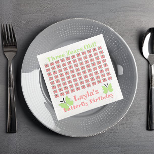 Butterfly Birthday Party Servet