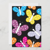 Butterfly Birthday Party - Uitnodiging (Achterkant)