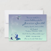 Butterfly Birthday RSVP-kaart RSVP Kaartje (Achterkant)