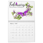 Butterfly Birthstone Calendar 2014 Kalender (Feb 2027)