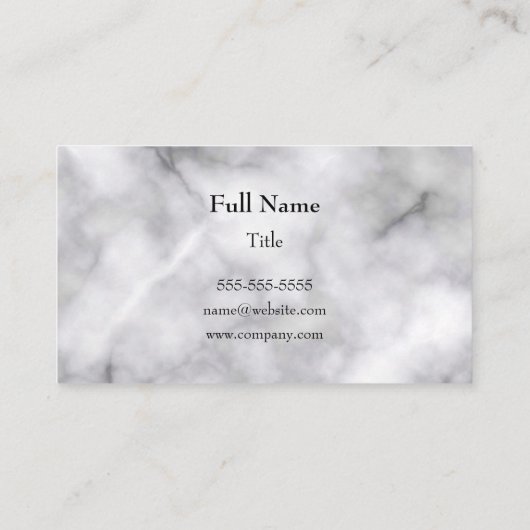 Butterfly Black en White Elegant Marble Visitekaartje (Achterkant)