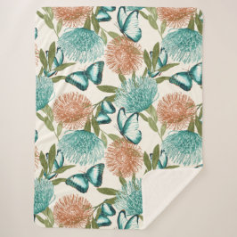 Butterfly Blanket Sherpa Deken