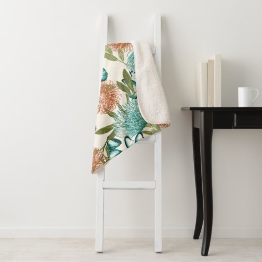 Butterfly Blanket Sherpa Deken (In situ)