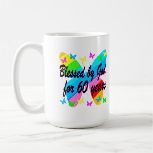 BUTTERFLY BLESSED MET GOD 60TH BIRTHDAY-ONTWERP KOFFIEMOK