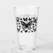 Butterfly Blessing in het zwart Glas (Voorkant)