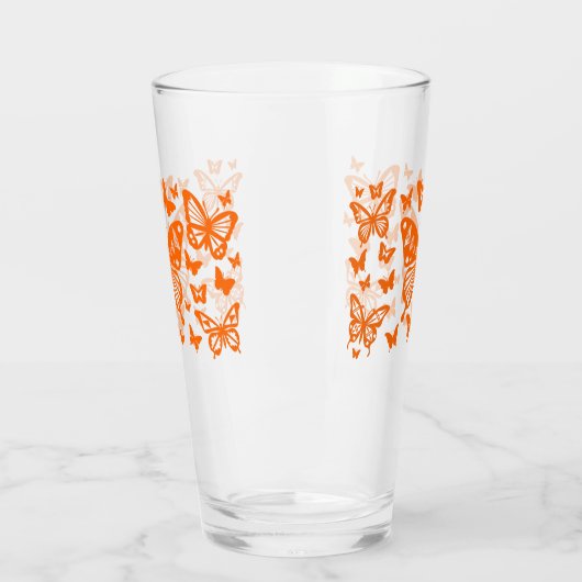 Butterfly Blessing in Sinaasappel Glas (Links)