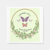 Butterfly Bliss: Baby shower servet (Voorkant)