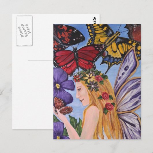 Butterfly Bliss Briefkaart (Voorkant / Achterkant)