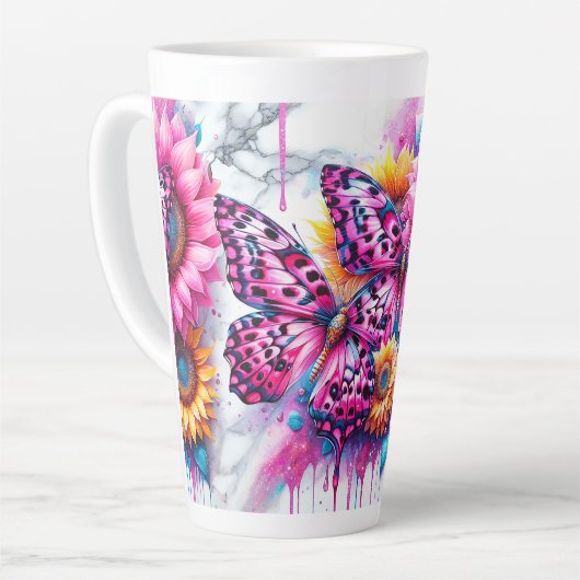 Butterfly Bliss in Bloei Latte Mok (Linkerhoek)