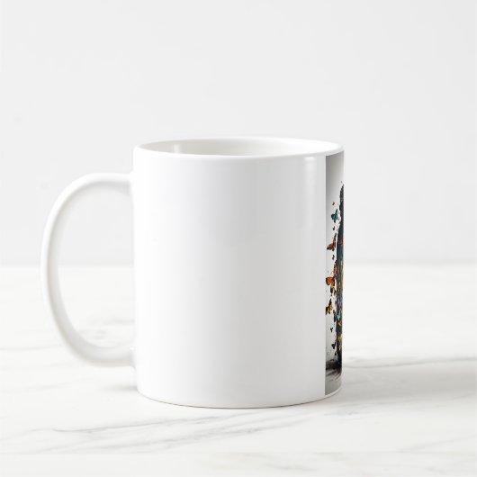 Butterfly Bliss Keramische Mok" Koffiemok (Links)