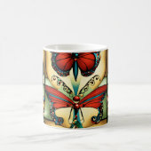 Butterfly Bliss - Kleurrijke Coffee Cup Design Koffiemok (Center)