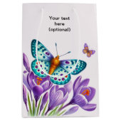 Butterfly Bliss onder de bloemen Medium Cadeauzakje (Voorkant)
