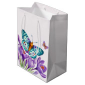 Butterfly Bliss onder de bloemen Medium Cadeauzakje (Achterkant Gekanteld)